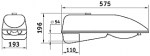 Размеры светильника консольного СКУ03