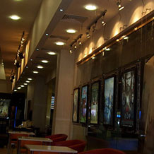 Инсталяция светильников в кафе кинотеатра «Формула Кино» Вид 2