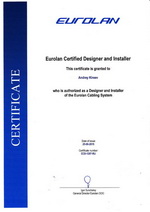 Сертификат компании EUROLAN Europe AB