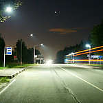 36 км. Таллинского шоссе (А-180) Ленинградская облость. Автономное освещение