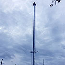 25 метровая осветительная мачта с мобильной короной