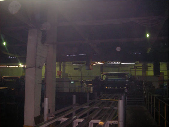 осветительная установка лущильного цеха до реконструкции
