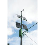 Автобусная остановка с автономныой осветительной установкой на солнечных батареях с ветрогенератором