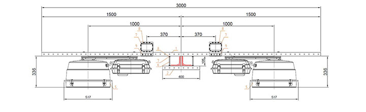крепление светильников I-VALO VS40M MC/MT-400W VEGA S