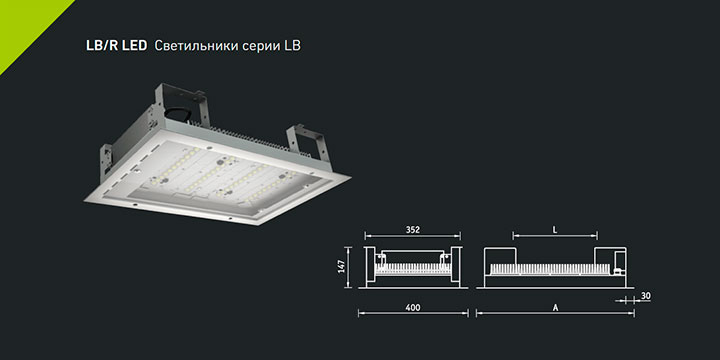 LB/R LED Светильники серии LB