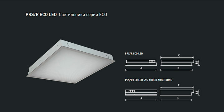 PRS/R ECO LED Светильники серии ECO